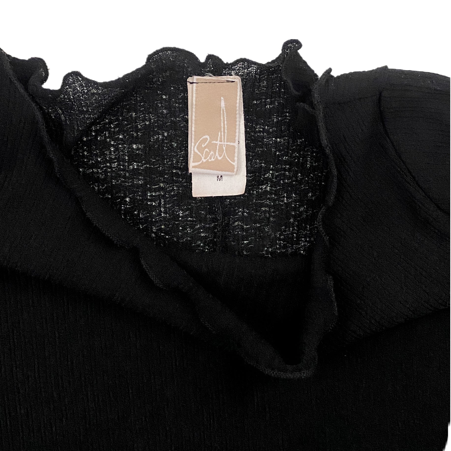Noir Split Front Mesh Top (S/M)