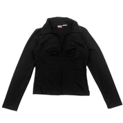 Noir Stretch Knit Blouse (S)