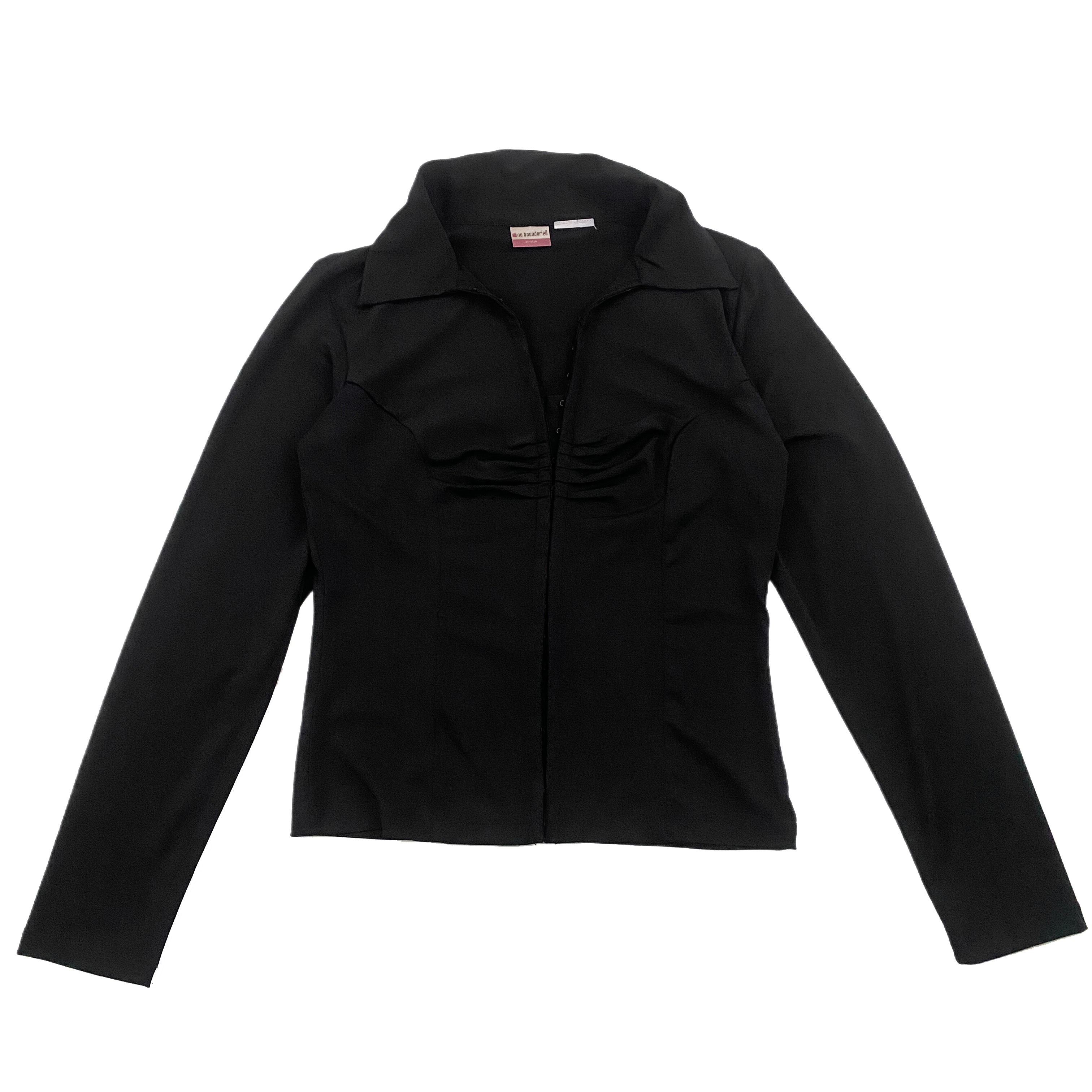 Noir Stretch Knit Blouse (S)