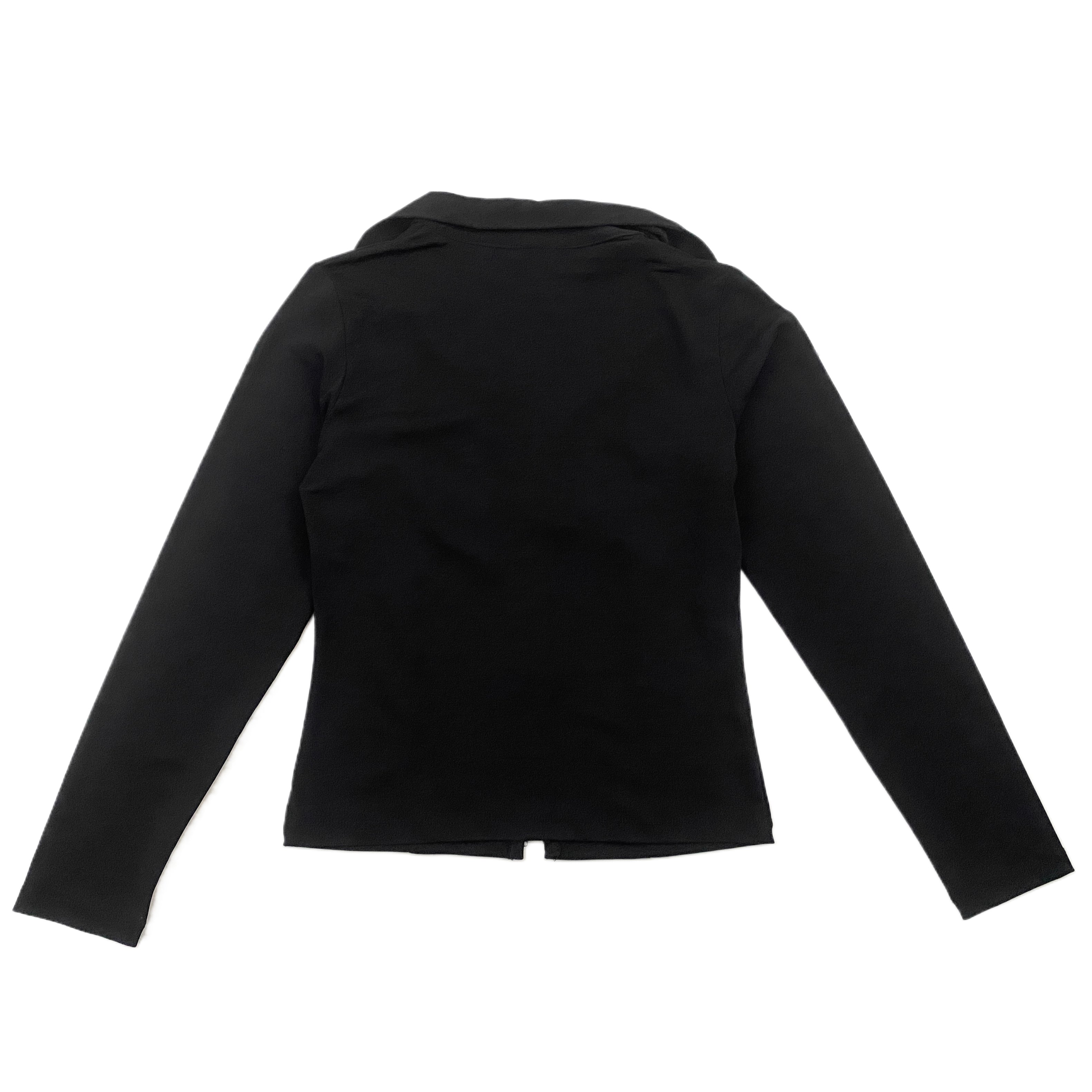 Noir Stretch Knit Blouse (S)