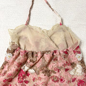 Fave Floral Babydoll Halter Top (XS-S)