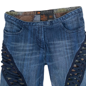 Parasuco 2000s Low Rise Laced Flare Jeans + Camo (S)