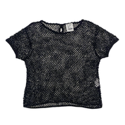 Moschino Cheap & Chic Vintage Crystal Beaded Fishnet Top (S)