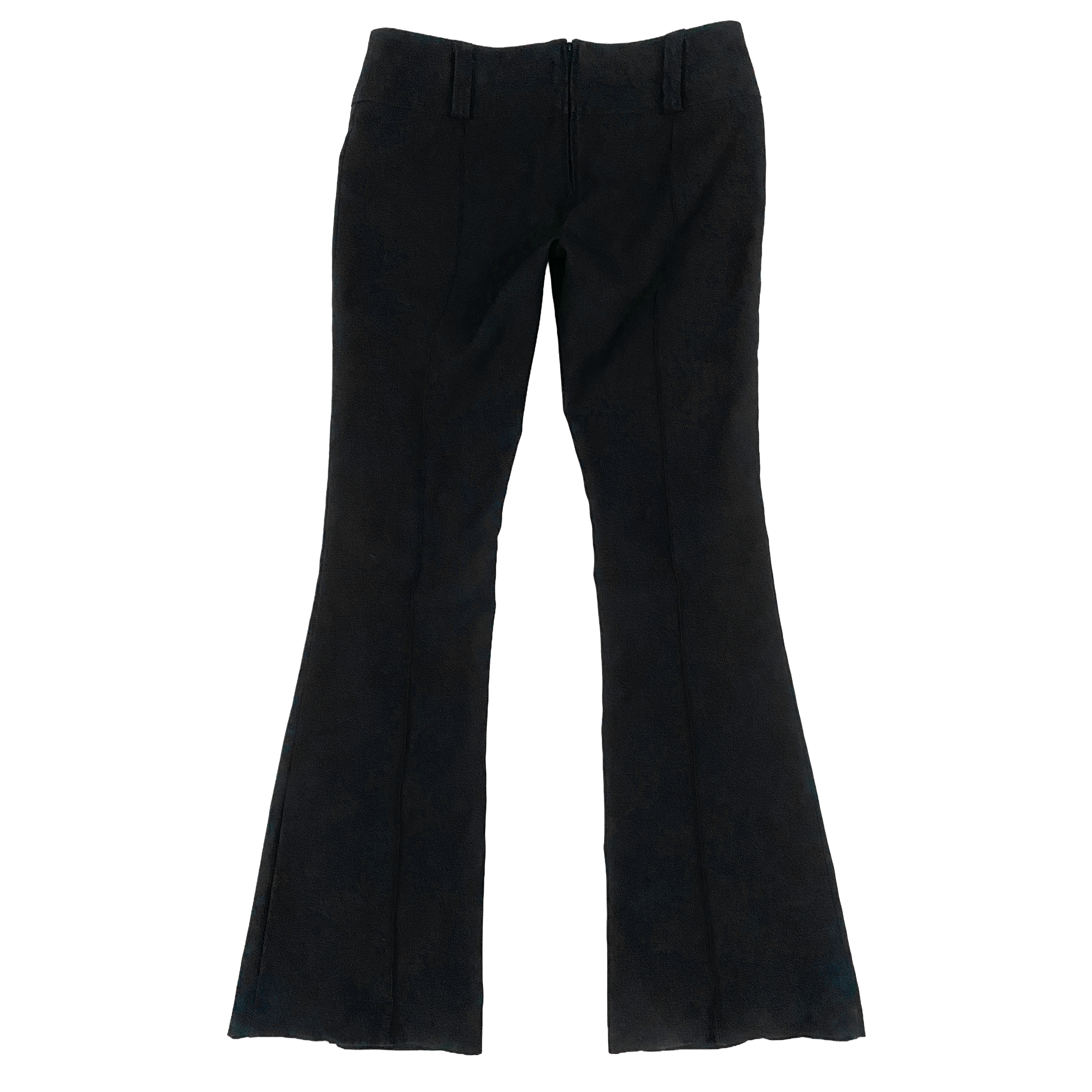 Miss Sixty 2000s Black Nixie Low Rise Flare Trouser Pants (S)