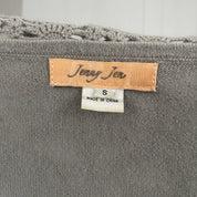 Cashmere Off the Shoulder Crochet Sweater (S)