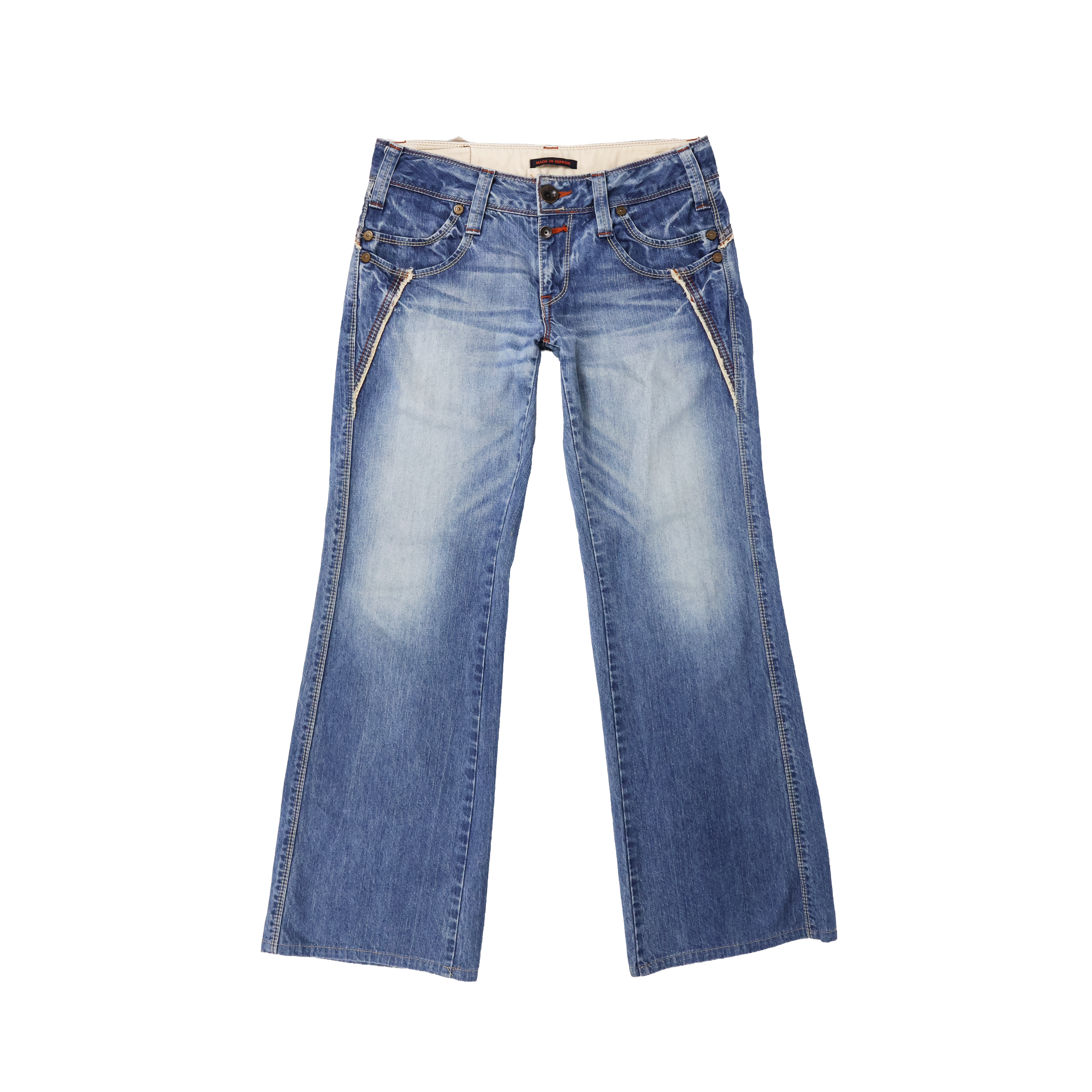 Y2K Japanese Flare Jeans (S)