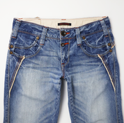 Y2K Japanese Flare Jeans (S)