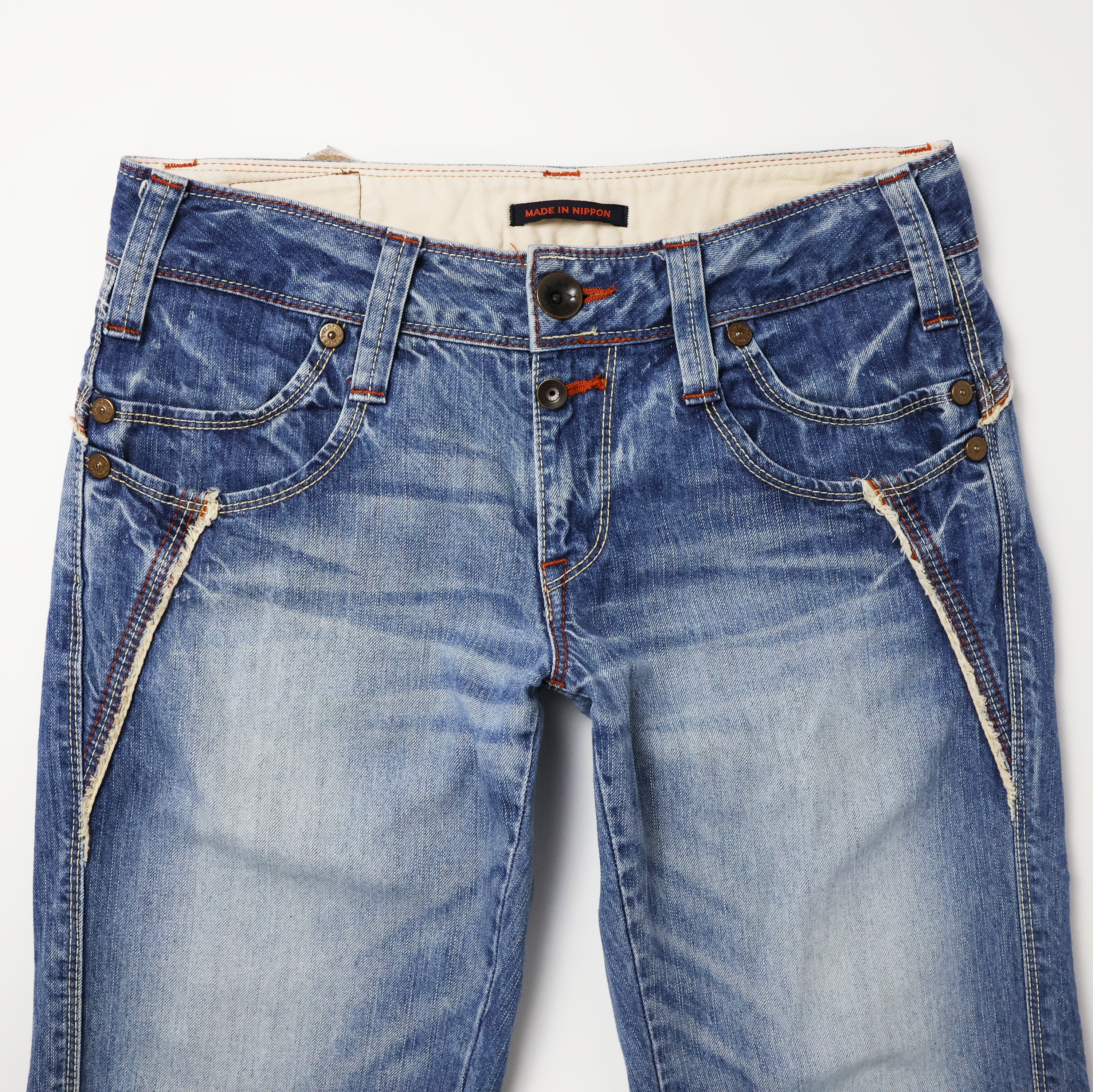 Y2K Japanese Flare Jeans (S)