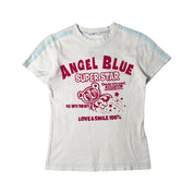 Angel Blue Graphic Baby Tee (S)