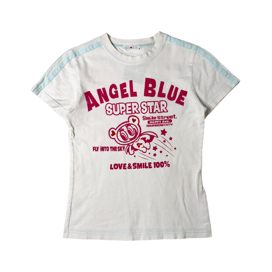 Angel Blue Graphic Baby Tee (S)