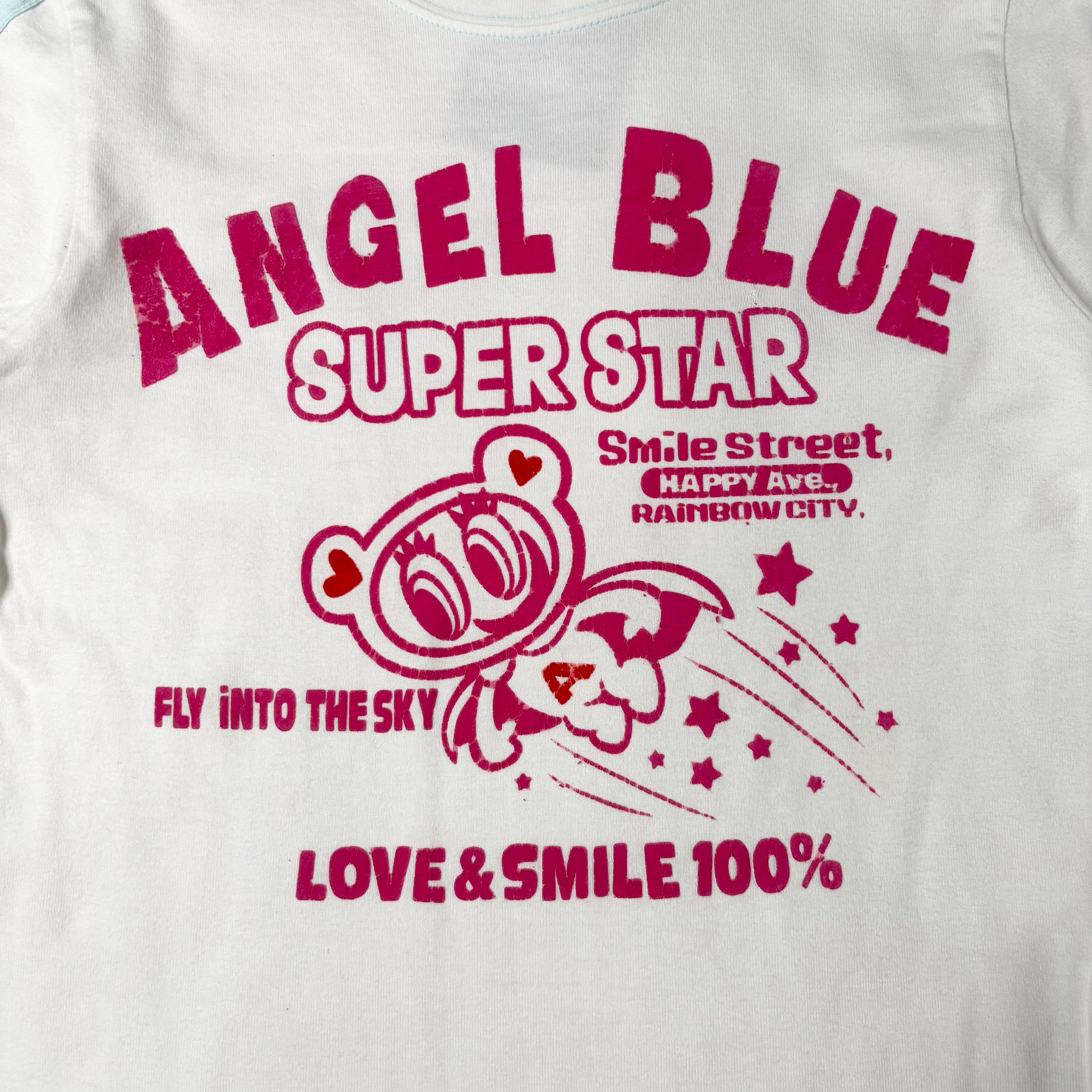 Angel Blue Graphic Baby Tee (S)