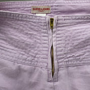 Guess Lilac Low Rise Lace Back Flares (XS)
