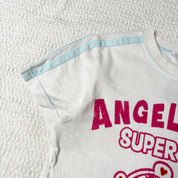 Angel Blue Graphic Baby Tee (S)