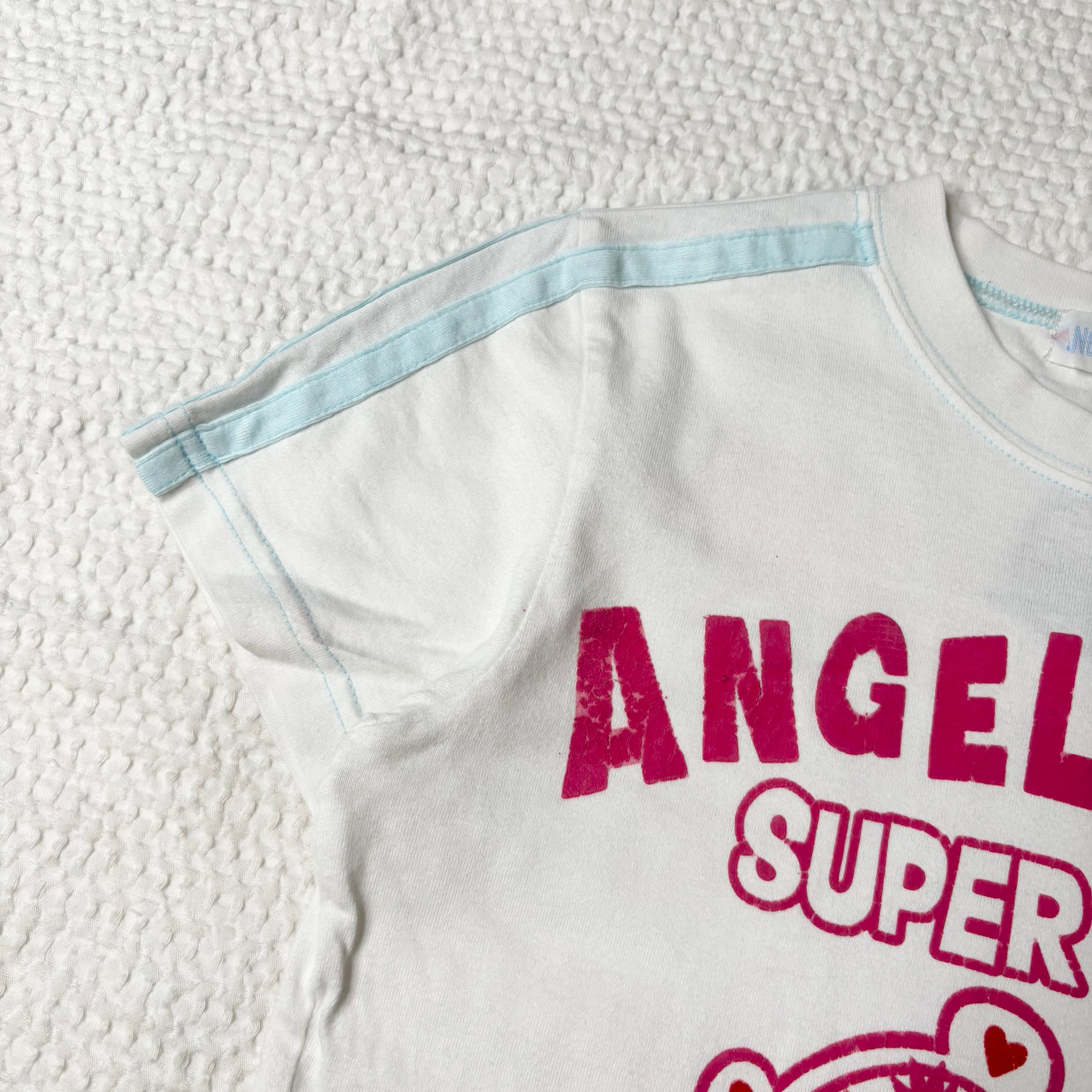 Angel Blue Graphic Baby Tee (S)