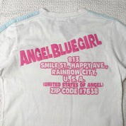 Angel Blue Graphic Baby Tee (S)