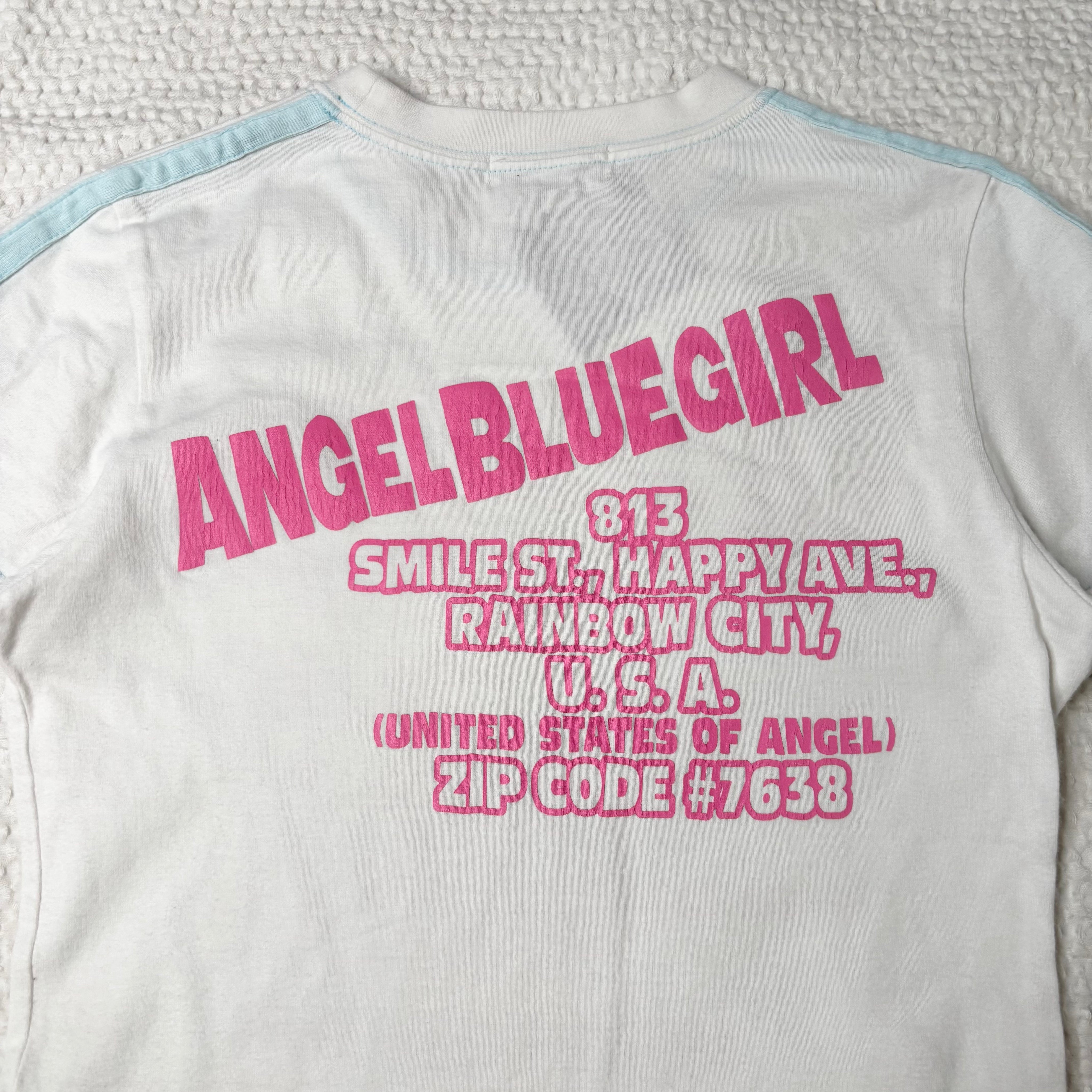Angel Blue Graphic Baby Tee (S)