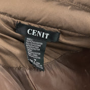 Brown Cropped Puffer Jacket (M)