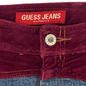 Guess 2000s Patchwork Mid-Rise Flare Jeans (XS/S)