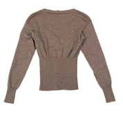 Vivienne Westwood Beige Cinch Orb Cardigan Sweater (S)