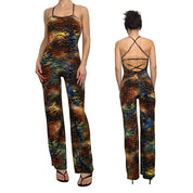 Tiger and Cheetah Print Jumpsuit (XS)