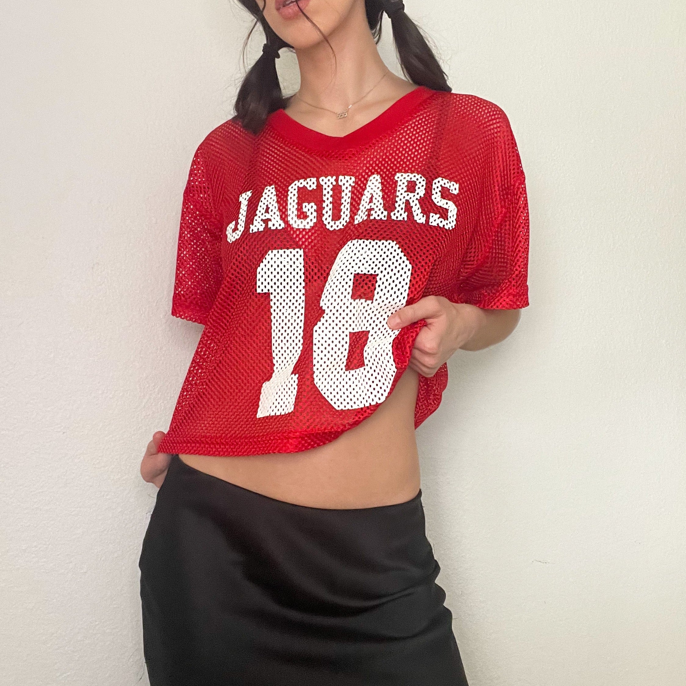 Red Mesh Football Jersey (S/M)