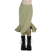 Y2K Sage Midi Skirt (S)