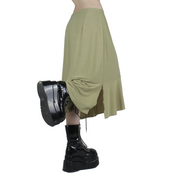 Y2K Sage Midi Skirt (S)