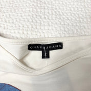 Chaps Jeans One Sleeve Graphic Top (S)