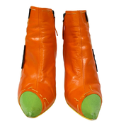 Giuseppe Zanotti Orange + Lime Leather Boots (7.5)
