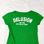 One Way J-Fashion Graphic Slogan Baby Tee (XS-S)