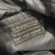 Black Leather Fringe Bag