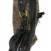 Just Cavalli Crocodile Leather Hobo Bag