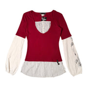 Cop Copine Layered Office Siren Top (S)