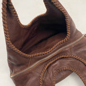 Brown Leather Shoulder Bag