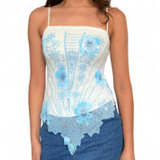 Viva You Beaded Floral Cami (M)