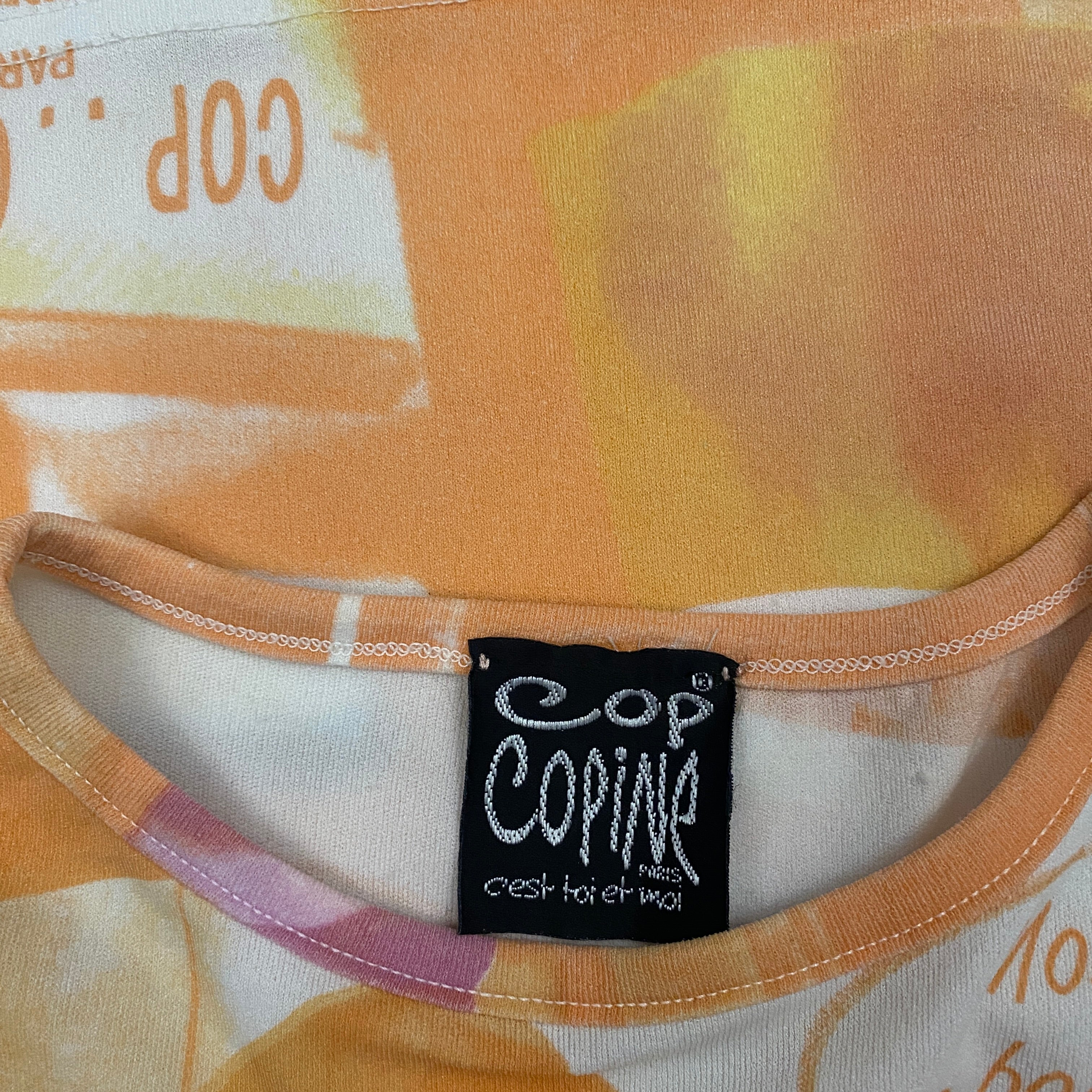 Cop Copine Vintage Kitchen Housewife Orange Graphic Tee (S)