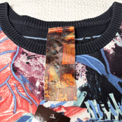 Desigual Graphic Puff Sleeve Sweater (S-M)