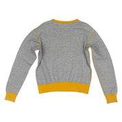 Hysteric Glamour Gray + Yellow Pin-Up Sweatshirt (M)