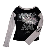 You USA Grungy Graphic Long Sleeve (M)