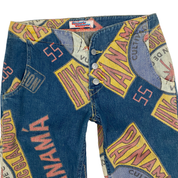 Hysteric Glamour Panama Graphic Kick Flare Jeans (S)