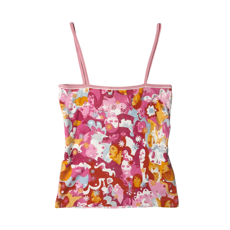 Cocolulu Floral Faces AOP Tank (S)