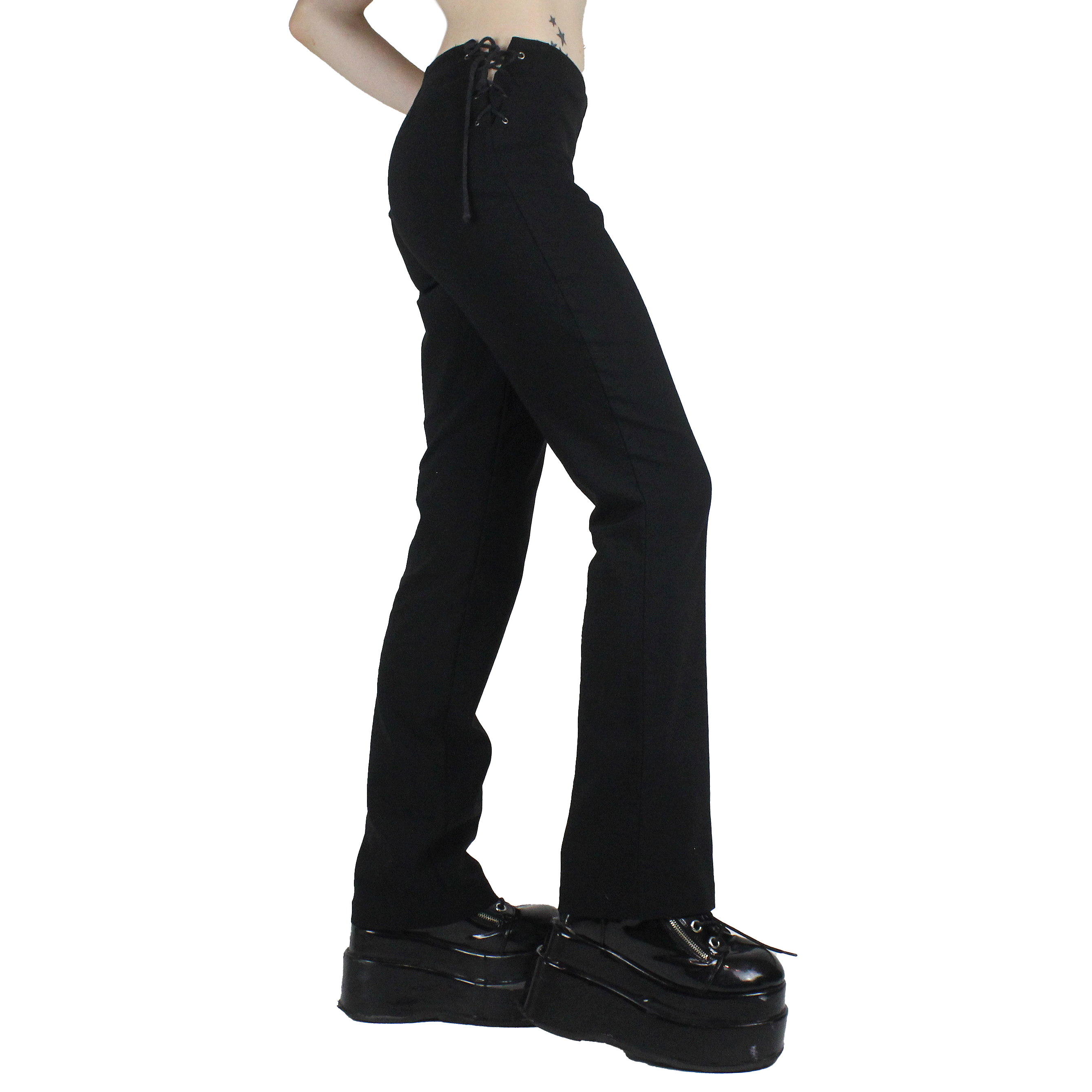 90s Lace Up Flares (XS/S)