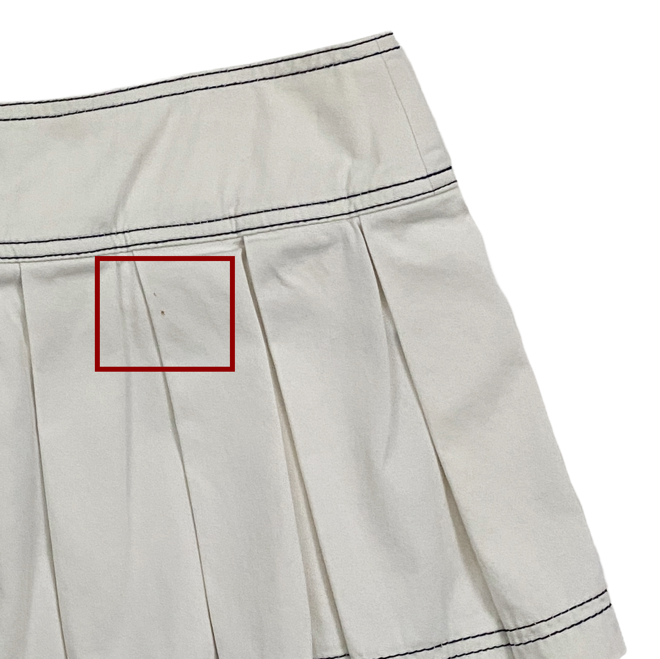 Miss Sixty 2000s White Low Rise Pleated Micro Mini Skort (M)