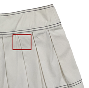 Miss Sixty 2000s White Low Rise Pleated Micro Mini Skort (M)