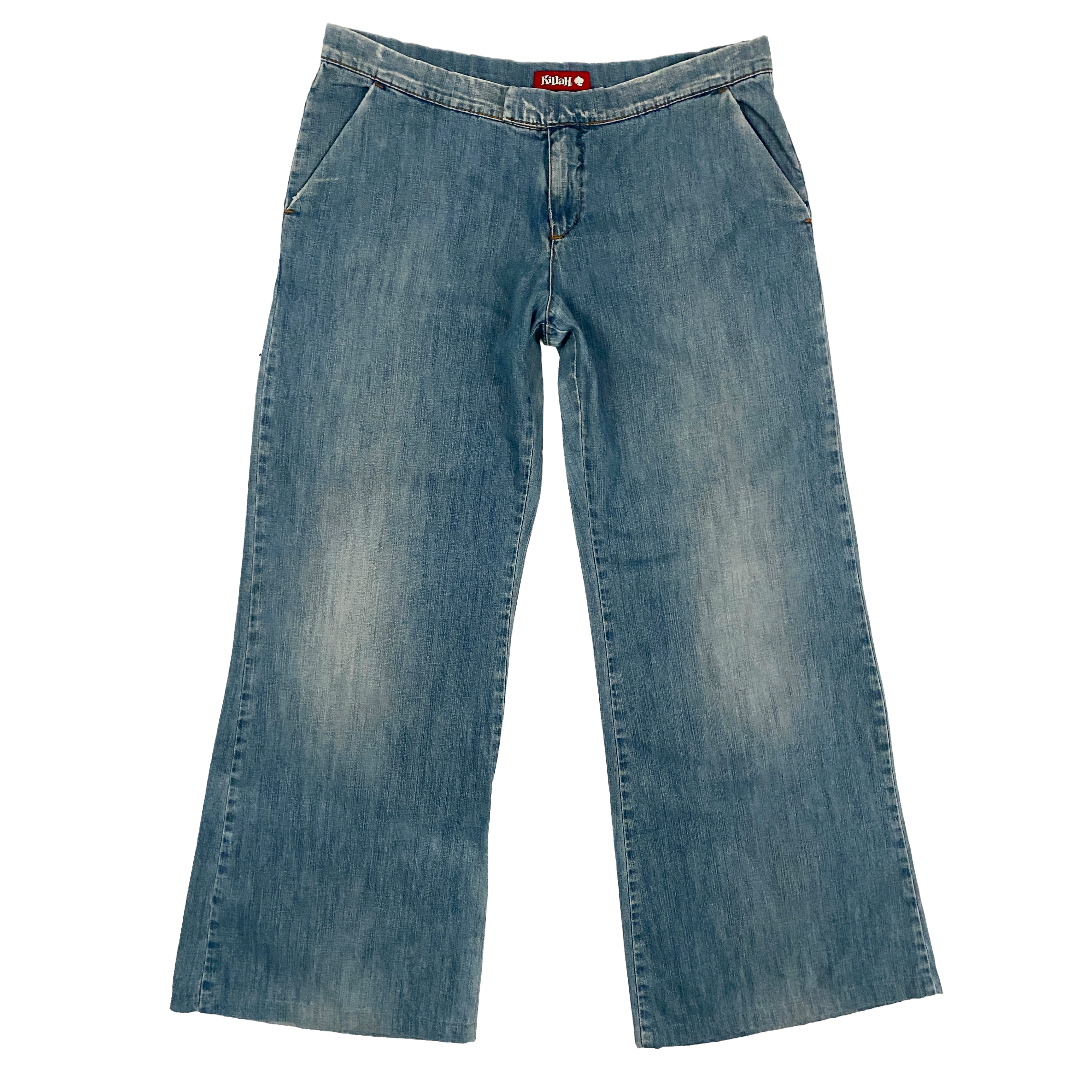 Killah Miss Sixty 2000s Mid-Rise Flare Jeans (XL)