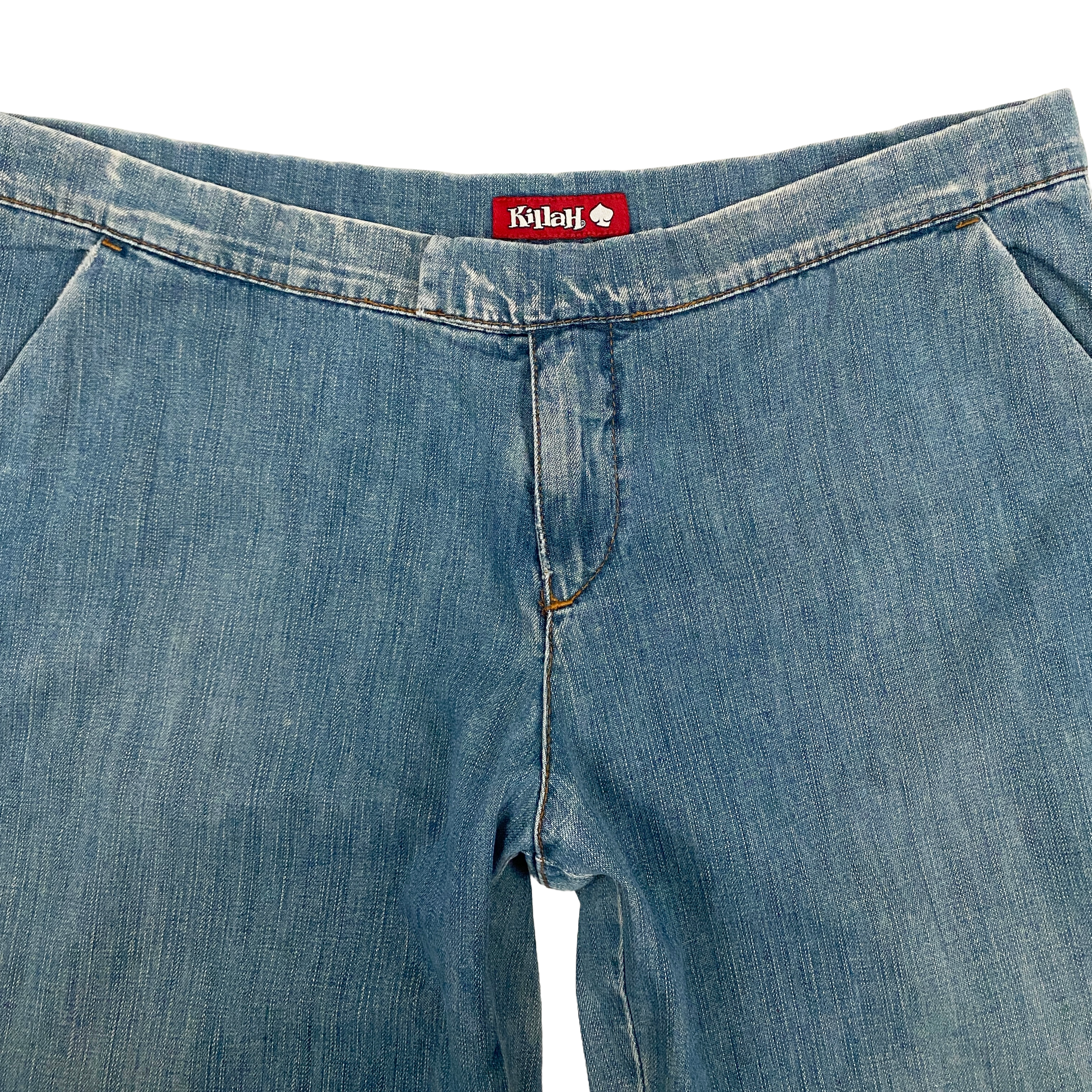 Killah Miss Sixty 2000s Mid-Rise Flare Jeans (XL)