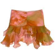 Vintage Silk Fairy Mini Skirt (M)