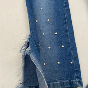 Virgin Only Split Flare Low Rise Jeans (S/M)