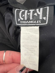 1990s Whimsy City Triangles Mini Dress (XS/S)