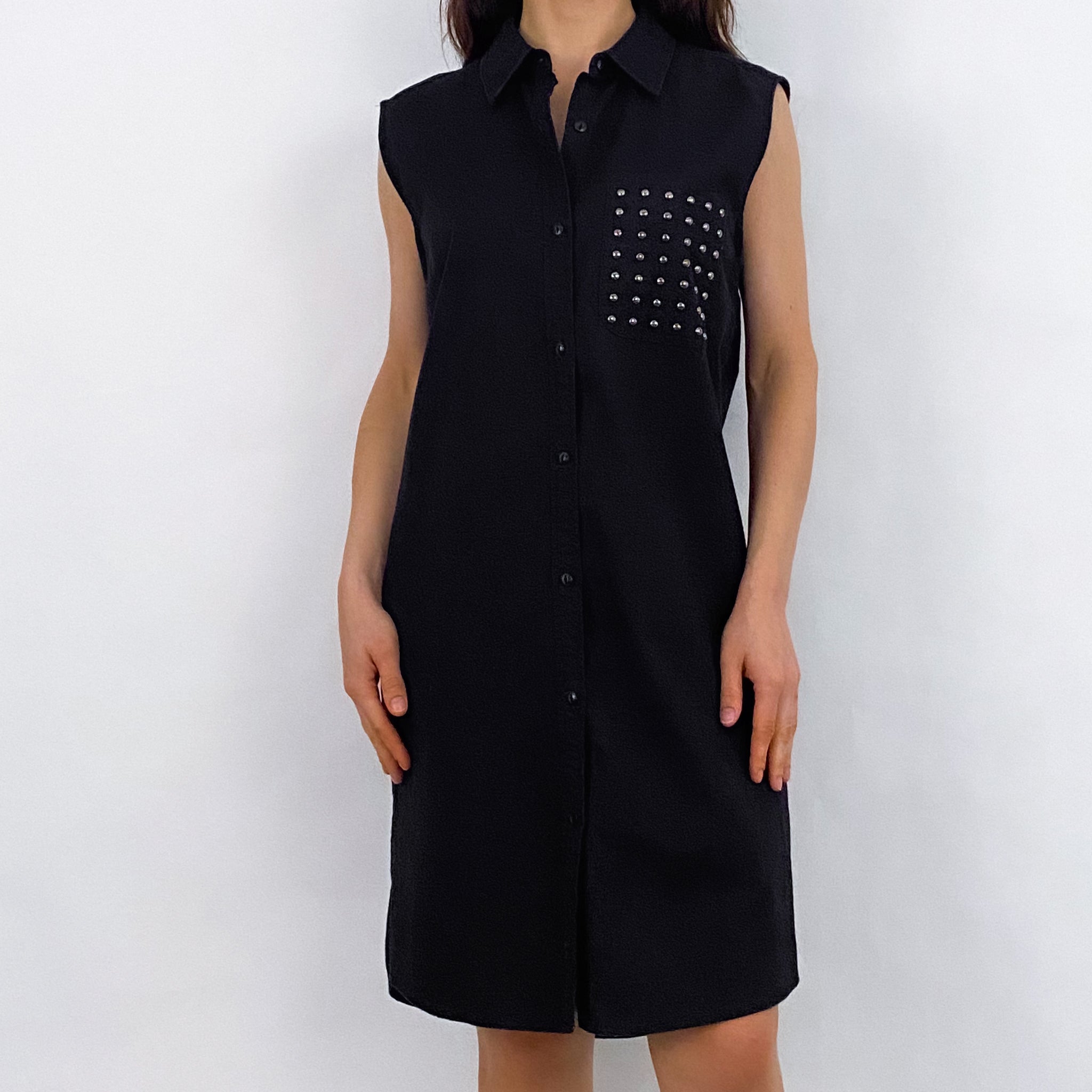 Studded Shirt Dress - L/XL